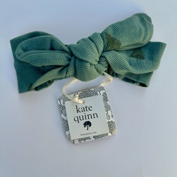 Kate Quinn Holiday Dress + Bow Set | Pine Tree Print | Green | 18–24M - Picture 3 of 10